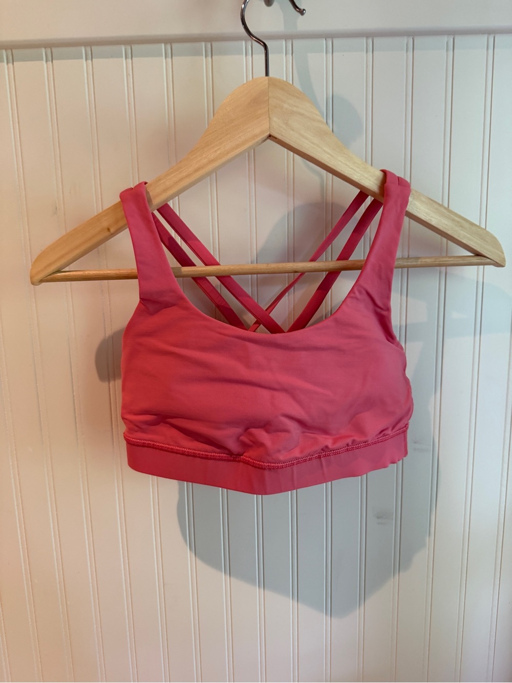 lululemon athletica Coral Pink Strappy Sports Bra